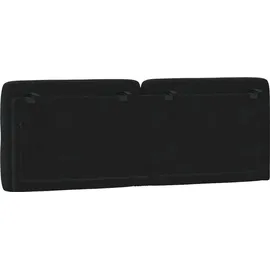 vidaXL Kopfteil-Kissen Schwarz 120 cm Samt