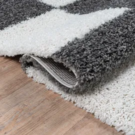 Sanat Milano 1250", grau, B:140cm H:30mm L:200cm, Kunstfaser, Teppiche, Hochflor, Wohnzimmer, Schlafzimmer, fussbodenheizungsgeeignet