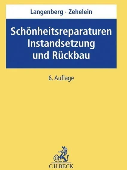 Schönheitsreparaturen  Instandsetzung Und Rückbau - Hans Langenberg  Kai Zehelein  Kartoniert (TB)