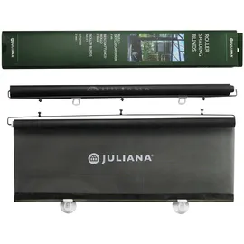Juliana Schattierungs-Rollo 67,5 x 200 cm Schwarz 2 Stück
