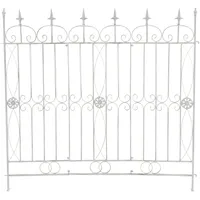 CLP Gartenzaun Mangold 125 x 115 cm Antik Weiß