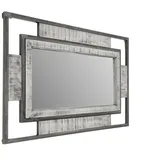 Massivmoebel24 Spiegel Mango 76 x 122 cm Grau