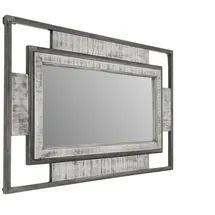 Massivmoebel24 Spiegel Mango 76 x 122 cm Grau