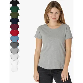 kompatible Ware Neutral Damen Bio T-Shirt mit Rollärmel \O80012\" ash grey M