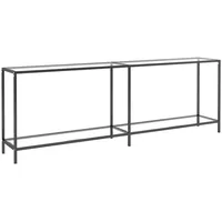 VidaXL Konsolentisch Transparent 220x35x75,5 cm Hartglas