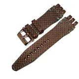 Vostok Europe Energia Rocket Lederarmband / 26 mm/Braun/Türkis EN-L-540-brown-turquoise