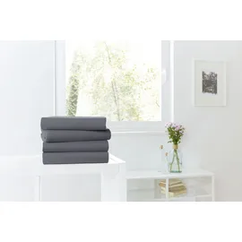 Primera Spannbettlaken Mako-Feinjersey 180 x 200 - 200 x 200 cm anthrazit