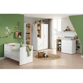 Paidi Kleiderschrank Lieven, weiß , Maße cm, B: 125,9 H: 203,6 T: 54.8