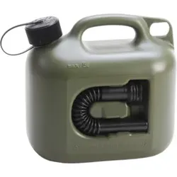 Hünersdorff Kraftstoff-Kanister PROFI (UN) 5 L oliv,UN-Zulassung,HDPE,schwarzes Zubehör