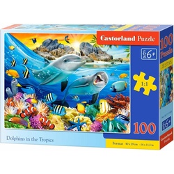 Castorland Puzzle 100 Delfine in den Tropen CASTOR (100 Teile)