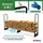 Proregal Kaminholzregal CHIMERA Metall 117 x 260 x 36 cm inkl. Abdeckung und Handschuhe Schwarz