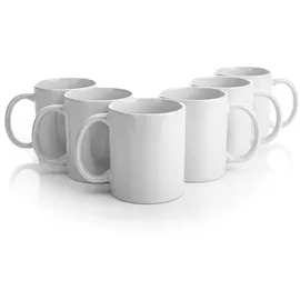 BigDean Kaffeetasse 0,3 l Weiß 6 St.