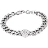 Emporio Armani Herren Armband Edelstahl Silber EGS3132040 One Size, Edelstahl, Kein Edelstein, Einheitsgröße, Edelstahl, Kein Edelstein