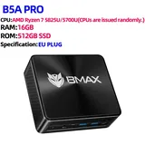 Bmax b5a pro amd ryzen7 5825u 5700u prozessor und radeon grafik 16gb (unterstützung max 64gb) ddr4 512gb nvme ssd windows 11