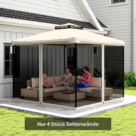 Outsunny Moskitonetz 302 x 207 cm schwarz