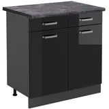 Vicco Küchenunterschrank R-Line 80 cm, AP Anthrazit,