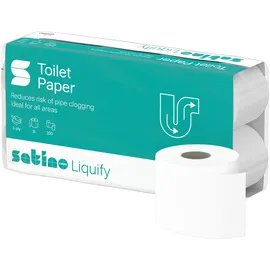 Wepa Satino Toilettenpapier Liquify 3-lagig 64 Rollen