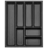 SOTech ORGA-BOX-3 Besteckeinsätze Tiefe: 473 mm Höhe 50,5 mm anthrazit Schubladeneinsätze Breite: 391 mm