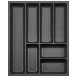 SOTech ORGA-BOX-3 Besteckeinsätze Tiefe: 473 mm Höhe 50,5 mm anthrazit Schubladeneinsätze Breite: 391 mm