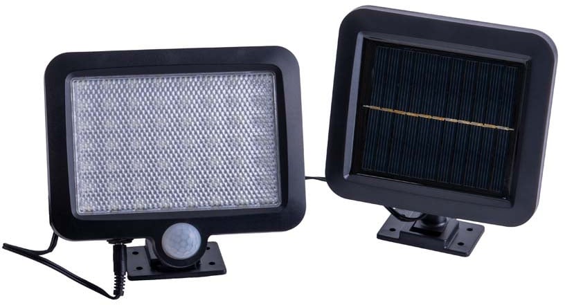 Solarleuchte Außenstrahler Spots LED Gartenleuchte Garagenleuchte IP44 Sensor