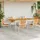 vidaXL Garten Essgruppe 7 pcs Massivholz Teak vidaXL