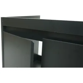 Mendler Waschbeckenunterschrank 2 Türen 48 x 59 x 45,5 cm Schwarz
