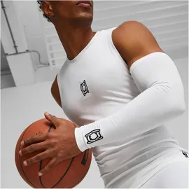 Puma Hoops Team Arm Sleeves - weiß S