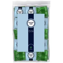 MISTER SIZE Kondome „47 mm“, transparent, hauchdünn, feucht, transparent