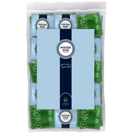 MISTER SIZE Kondome „47 mm“, transparent, hauchdünn, feucht, transparent