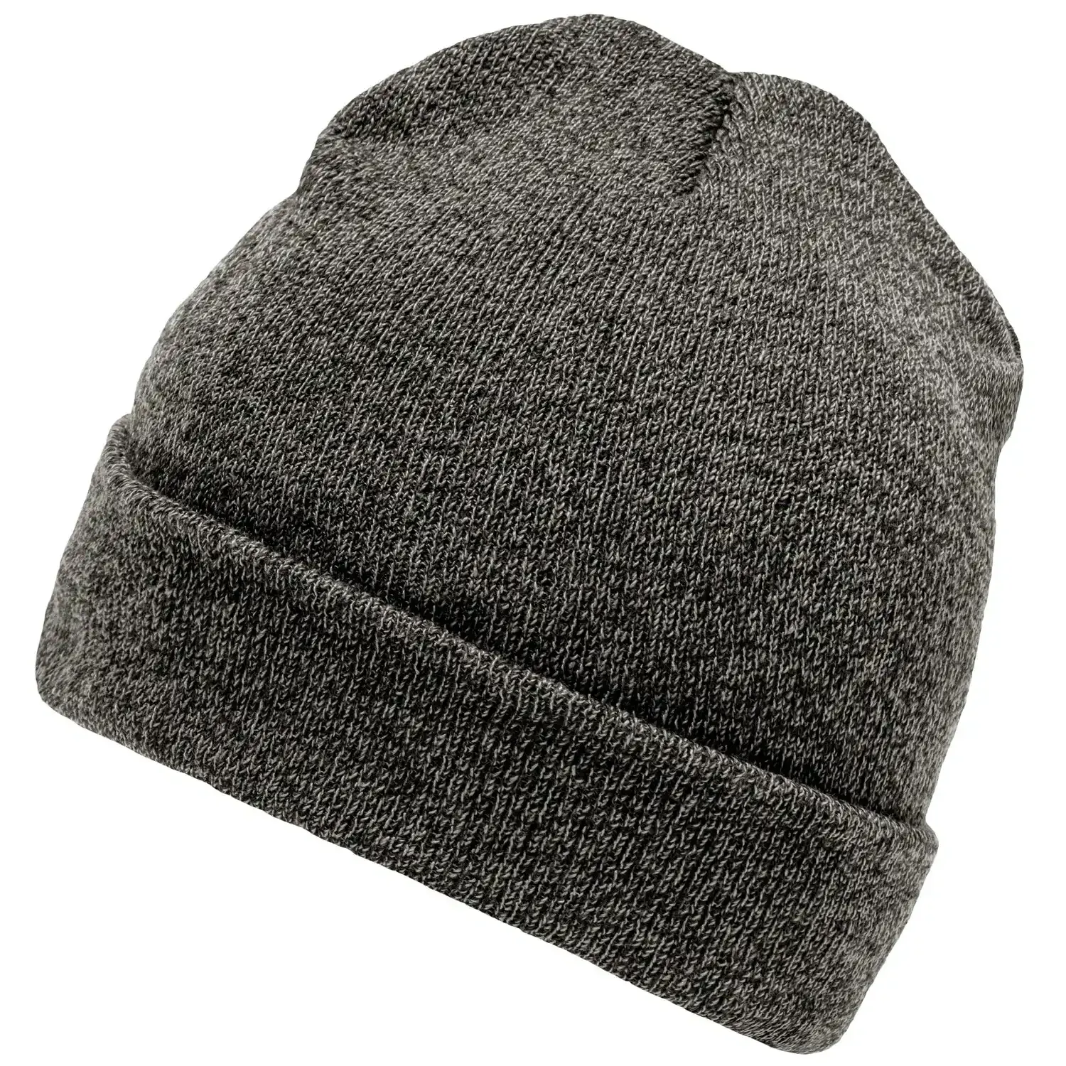 Melange Beanie "MB7122" - black-melange