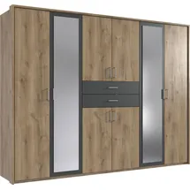 WIMEX Drehtürenschrank Diver 270 x 207 x 58 cm Beige/Grau