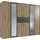WIMEX Drehtürenschrank Diver 270 x 207 x 58 cm Beige/Grau