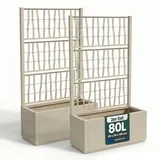 Kreher Pflanzkasten Set 80 x 36 cm Beige