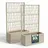Kreher Pflanzkasten Set 80 x 36 cm Beige