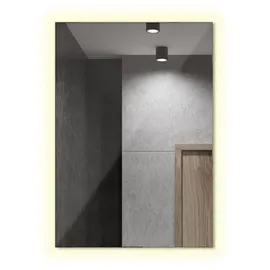 Tulup LED Spiegel LED Rechteckspiegel 50x50 cm LED Badezimmer Spiegel Warmweiß 3000K Moderne LED Rechteckspiegel