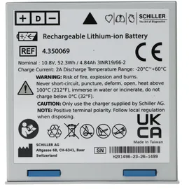 Schiller Original Li Ion Akku Schiller Defibrillator Defigard 5000 - 2.200132