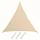 AMANKA Sonnensegel 2x2x2 HDPE Dreieck Sonnenschutz Überdachung Balkon Garten Beige