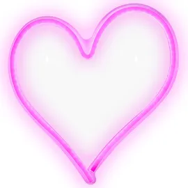 Beliani LED Neonlicht 3er Set SUSIE Rosa