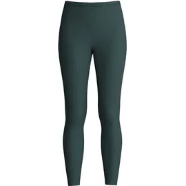 CALIDA Leggings "Natural Comfort", Damen, Gr. M (44/46), N-Gr, deep emerald grün, Single Jersey, Obermaterial: 92% Baumwolle, 8% Elasthan, eng lang, Hosen Leggings, Cotton-Mix, elastisch, pillingarm, Single Jersey Qualität