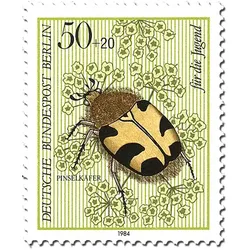 Briefmarkenserie "Für die Jugend" Berlin 1984: Bestäuberinsekten, Mi.-Nr. 712-715