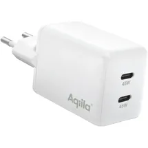 aqiila Chargebird W2 45W 2x USB-C weiß