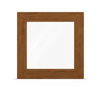 Fenster mit Golden-Oak Dekor, Kunststoff, Kömmerling 70 AD, Dekorfarbe Golden-Oak, 510 x 510 mm, individuell online konfigurieren