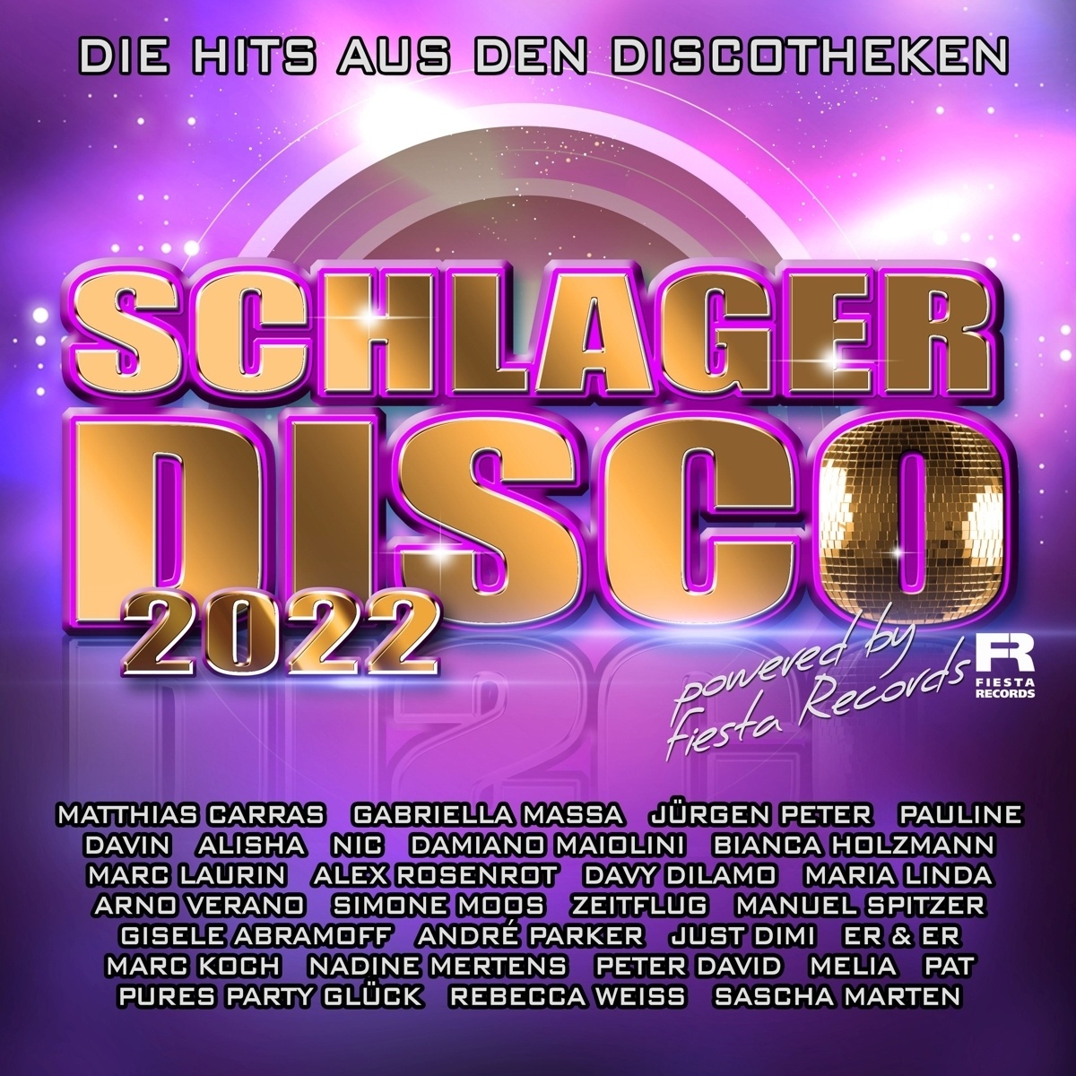 Schlagerdisco 2022 - Die Hits aus den Discotheken (4 CDs) - Various. (CD)