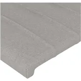 vidaXL Kopfteil Hellgrau 80x5x78/88 cm Stoff