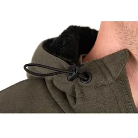 Fox International Collection Sherpa Reißverschlusspullover - Green / Black - L