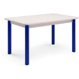 Tom Tailor Esstisch Greige, Blau, Holzwerkstoff, Metall, rechteckig, Rundrohr, 90x76x140 cm, Gestellauswahl, Variantenauswahl, in verschiedenen Holzdekoren erhältlich, Größen, erhältlich, Esszimmer, Tische, Esstische