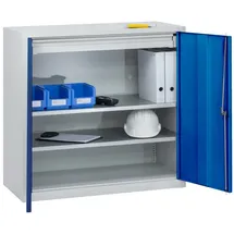 C+P Stahl-Flügeltürenschrank Serie 89, H1000xB100xT500mm, 7035/5010