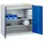 C+P Stahl-Flügeltürenschrank Serie 89, H1000xB100xT500mm, 7035/5010