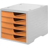 Styro Schubladenbox styroswingbox apricot 275-8430.4181, DIN C4 mit 5