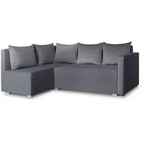 Ecksofa mit Schlaffunktion Filo - Couchgarnitur mit Bettkasten, Couch L-Form, Sofagarnitur, Schlafsofa, Polsterecke, Bett (Grau (Kronos 22), Ecksofa Links)